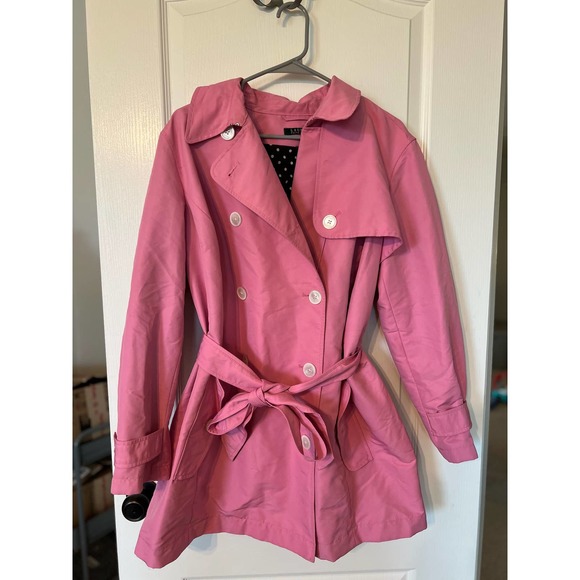 Women’s Lauren Ralph Lauren Pink Trench Coat Jacket
